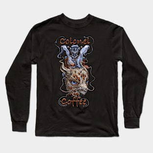 Colonel Coffee on Cappuccino Long Sleeve T-Shirt